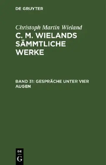 Cover of Gespräche Unter Vier Augen