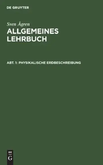 Cover of Physikalische Erdbeschreibung