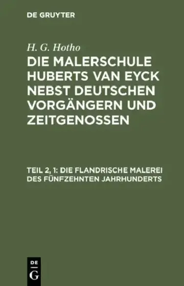 Cover of Die Flandrische Malerei Des Fünfzehnten Jahrhunderts