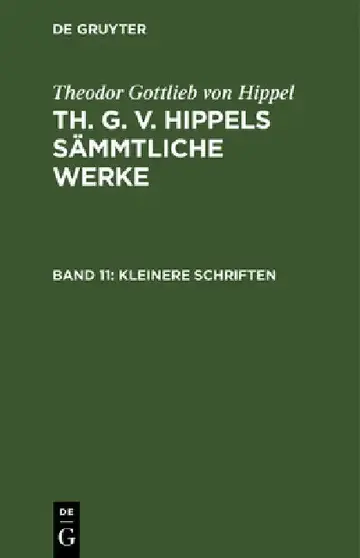 Cover of Kleinere Schriften