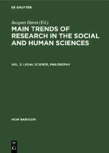 Cover of Legal Science, Philosophy