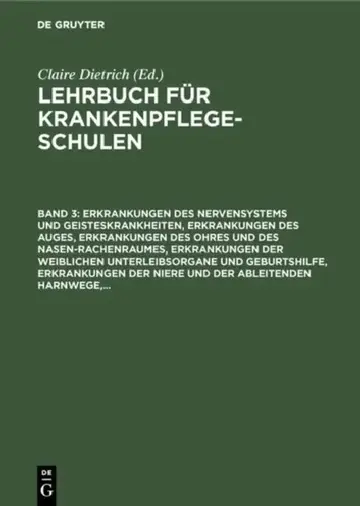 Cover of Erkrankungen Des Nervensystems Und Geisteskrankheiten, Erkrankungen Des Auges, Erkrankungen Des Ohres Und Des Nasen-Rachenraumes, Erkrankungen Der Wei