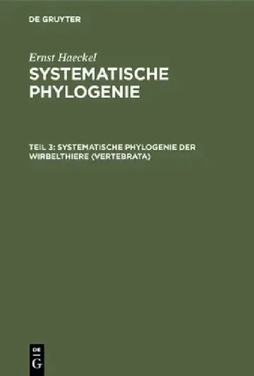 Cover of Systematische Phylogenie der Wirbelthiere (Vertebrata)