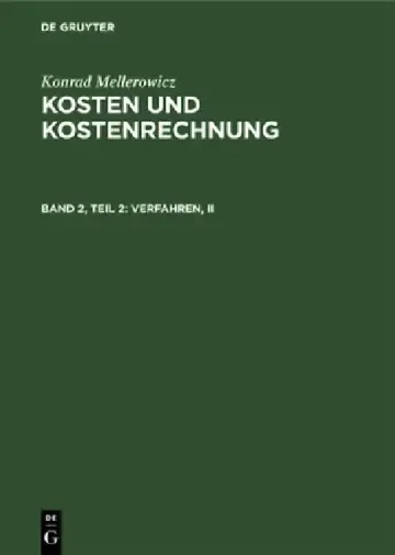 Cover of Verfahren, II