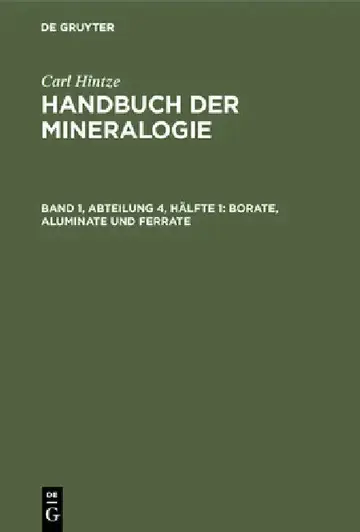 Cover of Borate, Aluminate Und Ferrate