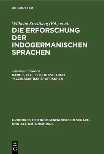 Cover of Hethitisch und "kleinasiatische" Sprachen