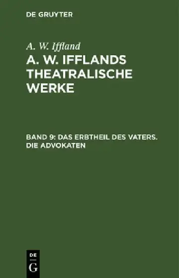 Cover of Das Erbtheil des Vaters. Die Advokaten
