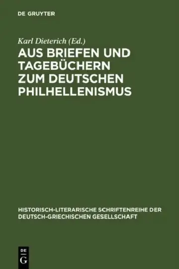 Cover of Aus Briefen Und Tagebüchern Zum Deutschen Philhellenismus