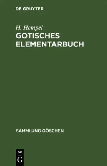 Cover of Gotisches Elementarbuch