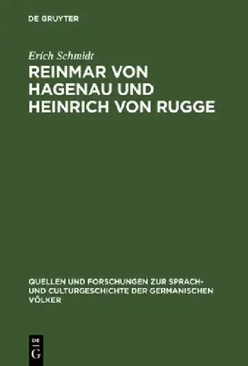 Cover of Reinmar von Hagenau und Heinrich von Rugge