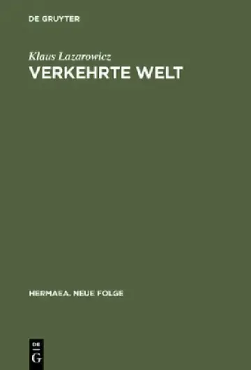 Cover of Verkehrte Welt