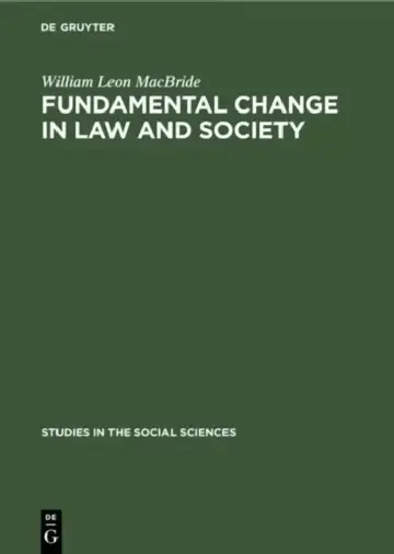 Cover of Fundamental Change in Law and Society