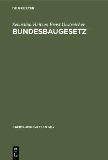 Cover of Bundesbaugesetz