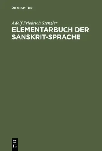 Cover of Elementarbuch der Sanskrit-Sprache