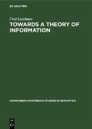 Cover of Towards a Theory of Information