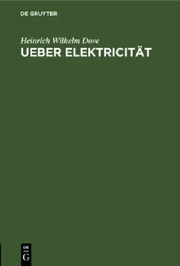 Cover of Ueber Elektricität