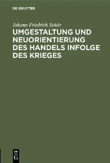 Cover of Umgestaltung und Neuorientierung des Handels infolge des Krieges