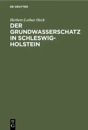 Cover of Der Grundwasserschatz in Schleswig-Holstein
