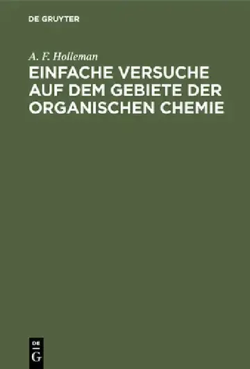 Cover of Einfache Versuche auf dem Gebiete der organischen Chemie