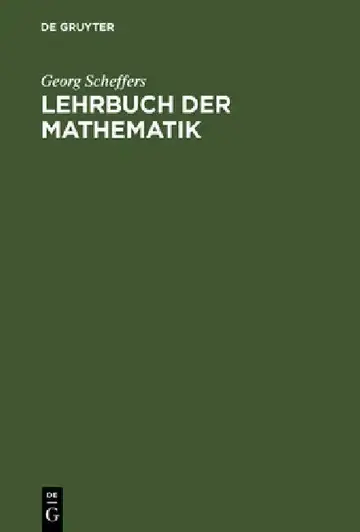 Cover of Lehrbuch der Mathematik