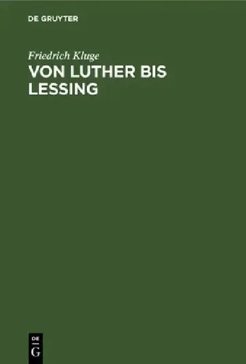 Cover of Von Luther bis Lessing