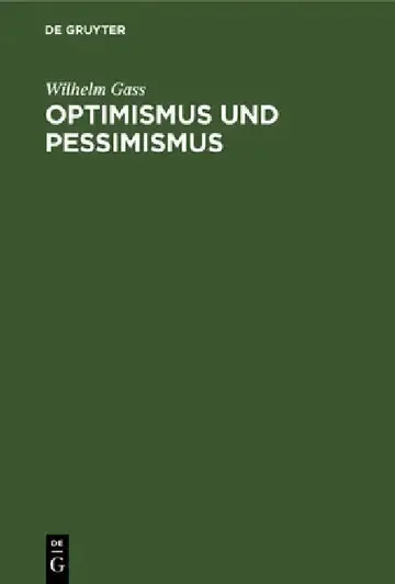 Cover of Optimismus Und Pessimismus
