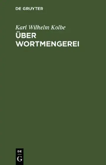 Cover of Über Wortmengerei