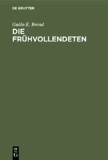 Cover of Die Frühvollendeten