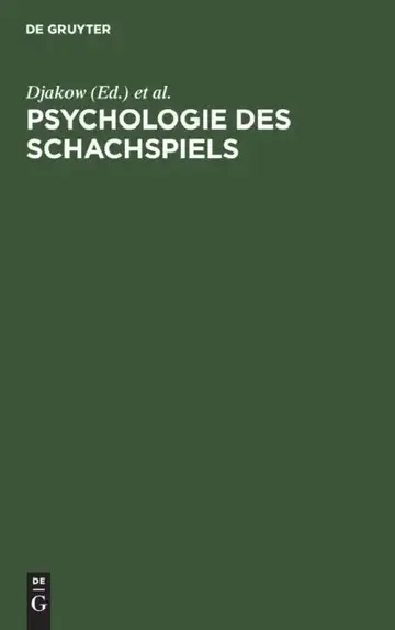 Cover of Psychologie Des Schachspiels