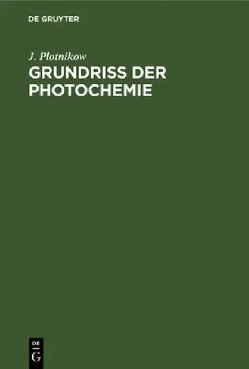 Cover of Grundriss Der Photochemie