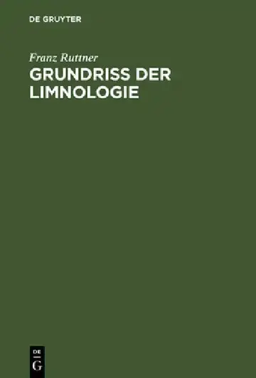 Cover of Grundriß Der Limnologie