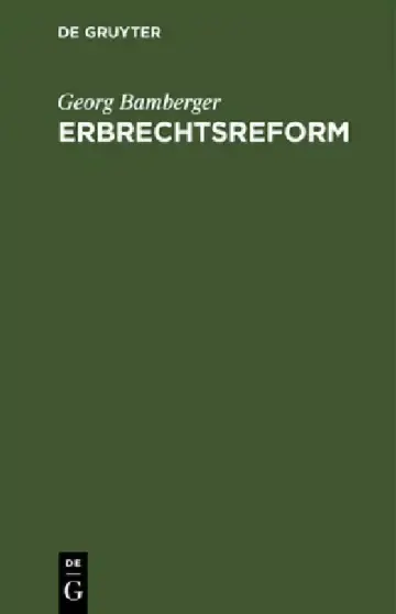 Cover of Erbrechtsreform