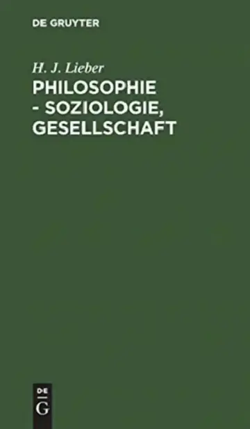 Cover of Philosophie - Soziologie, Gesellschaft