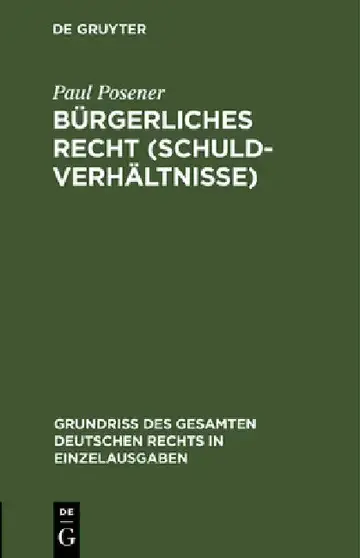 Cover of Bürgerliches Recht (Schuldverhältnisse)