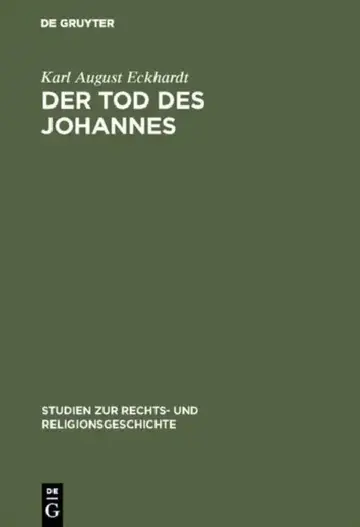 Cover of Der Tod des Johannes