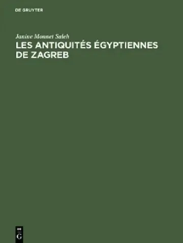 Cover of Les antiquités égyptiennes de Zagreb