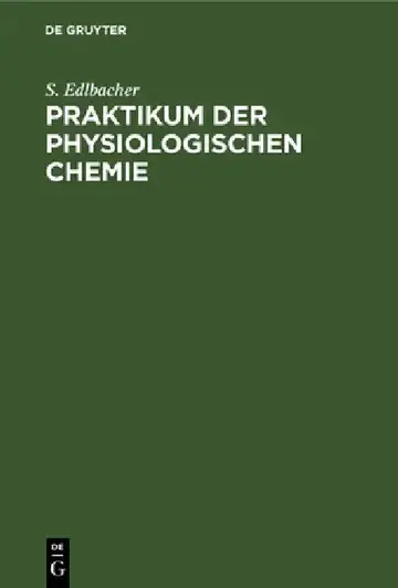 Cover of Praktikum Der Physiologischen Chemie