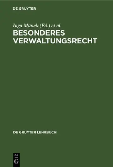 Cover of Besonderes Verwaltungsrecht