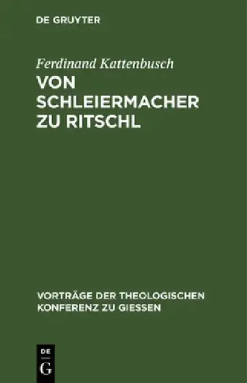 Cover of Von Schleiermacher Zu Ritschl