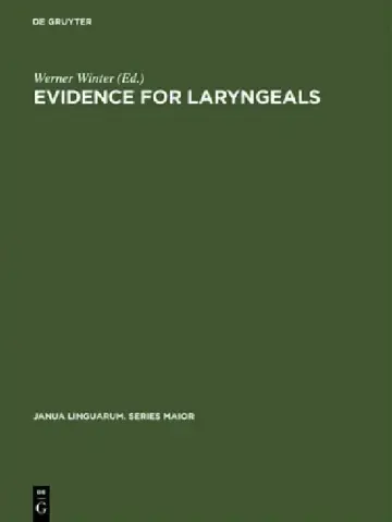 Cover of Evidence for Laryngeals