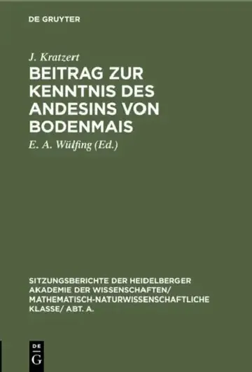 Cover of Beitrag Zur Kenntnis Des Andesins Von Bodenmais