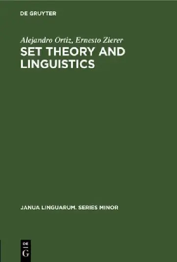 Cover of Set Theory and Linguistics