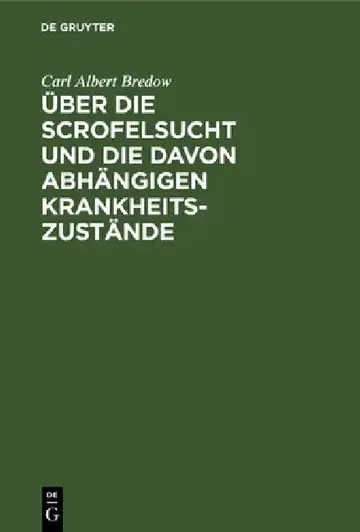 Cover of Über Die Scrofelsucht Und Die Davon Abhängigen Krankheitszustände