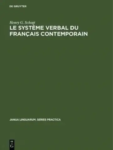 Cover of Le système verbal du français contemporain