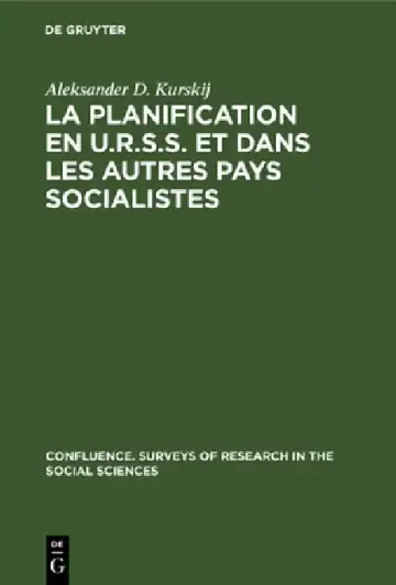 Cover of La planification en U.R.S.S. et dans les autres pays socialistes