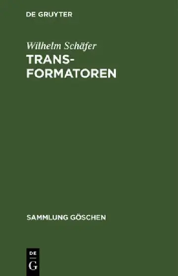 Cover of Transformatoren