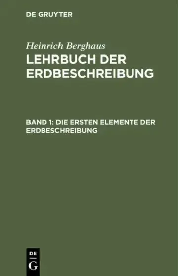 Cover of Die Ersten Elemente Der Erdbeschreibung