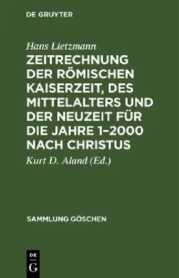 Cover of Zeitrechnung Der Römischen Kaiserzeit, Des Mittelalters Und Der Neuzeit Für Die Jahre 1-2000 Nach Christus