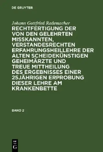 Cover of Johann Gottfried Rademacher
