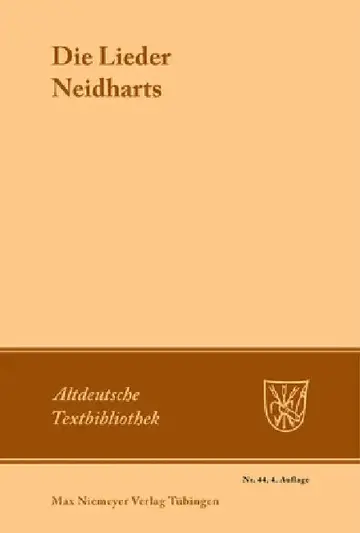 Cover of Die Lieder Neidharts